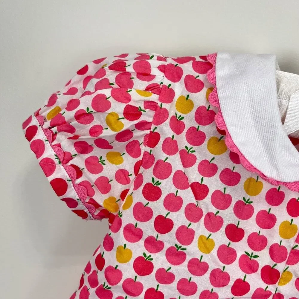 Prim & Proper Girls Collared Apple Dress 18 Months NWT - Picture 2 of 8
